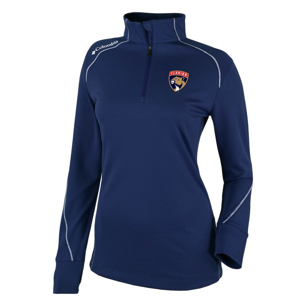Florida Panthers Columbia Women's Omni-Wick Shotgun 2.0 Quarter-Zip Pullover Top - Navy | NHL Lifestyle