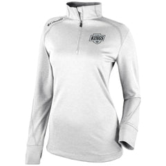 Los Angeles Kings Columbia Women's Omni-Wick Shotgun 2.0 Quarter-Zip Pullover Top - White | NHL Lifestyle