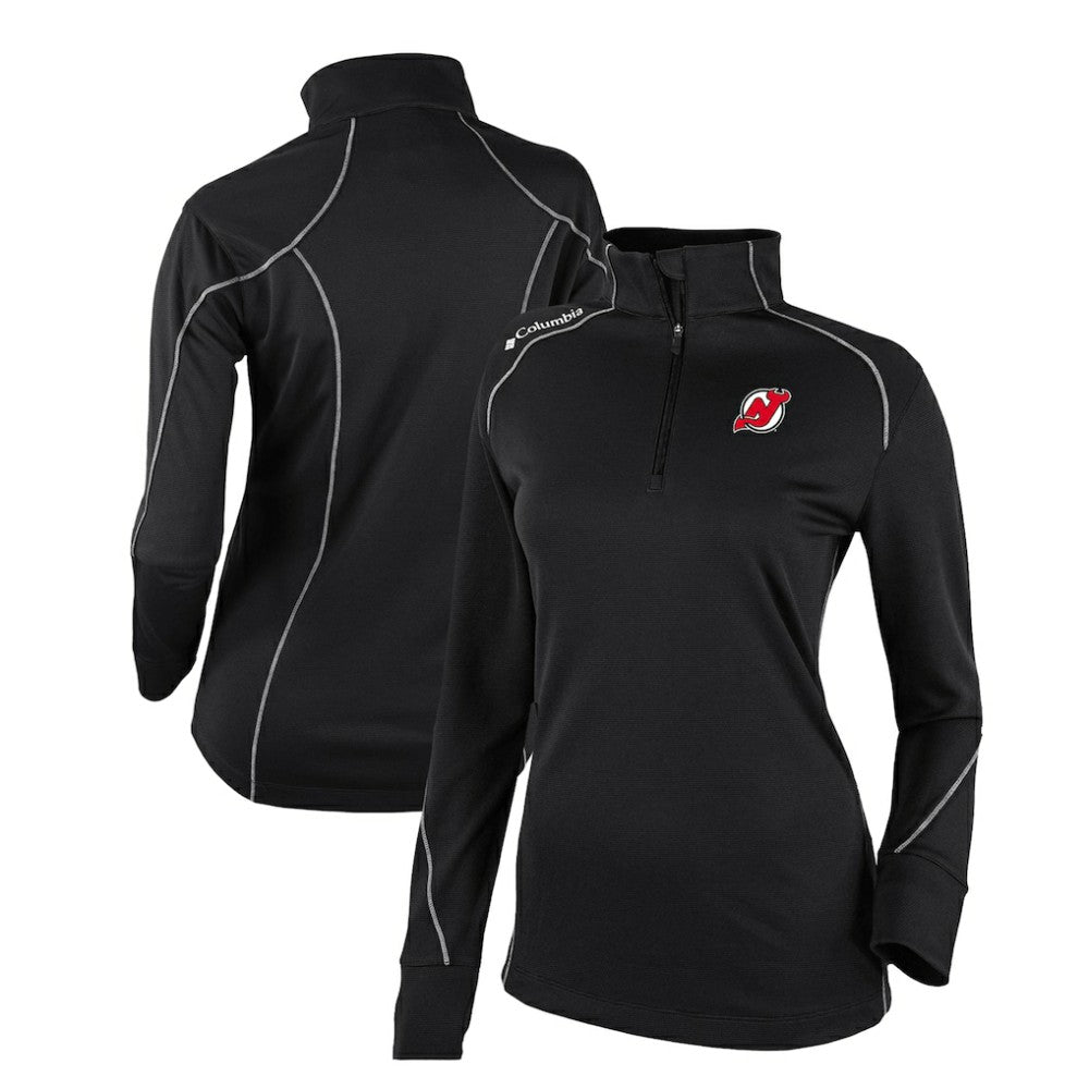 New Jersey Devils Columbia Women's Omni-Wick Shotgun 2.0 Quarter-Zip Pullover Top - Black | NHL sale