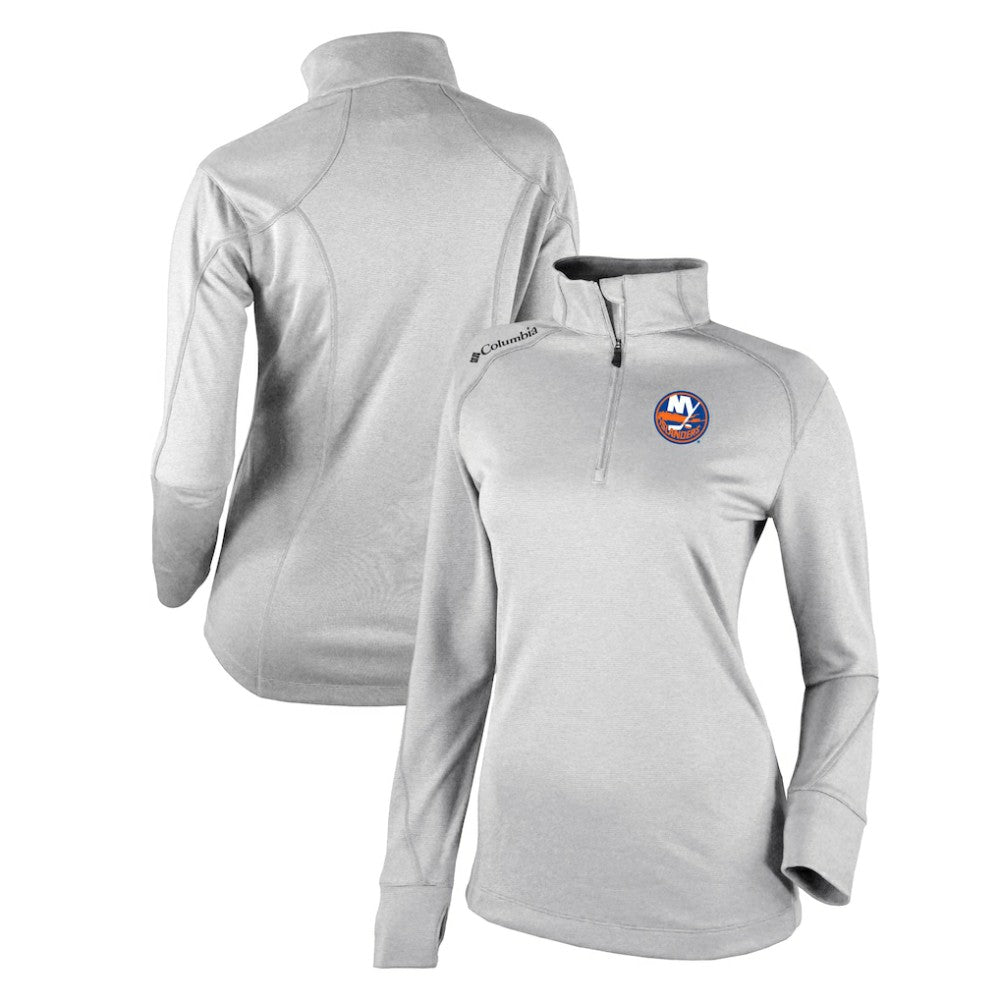 New York Islanders Columbia Women's Omni-Wick Shotgun 2.0 Quarter-Zip Pullover Top - White | NHL sale