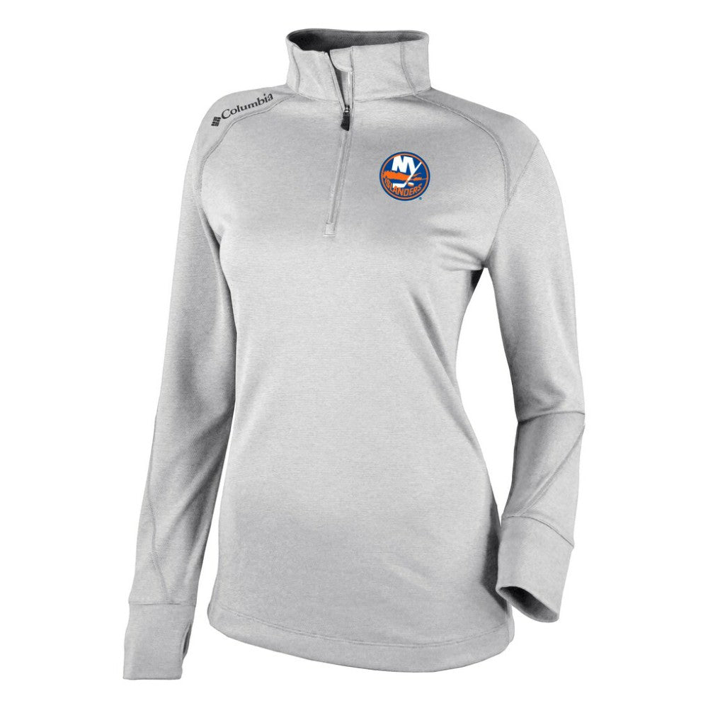New York Islanders Columbia Women's Omni-Wick Shotgun 2.0 Quarter-Zip Pullover Top - White | NHL sale