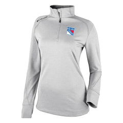 New York Rangers Columbia Women's Omni-Wick Shotgun 2.0 Quarter-Zip Pullover Top - White | NHL on sale