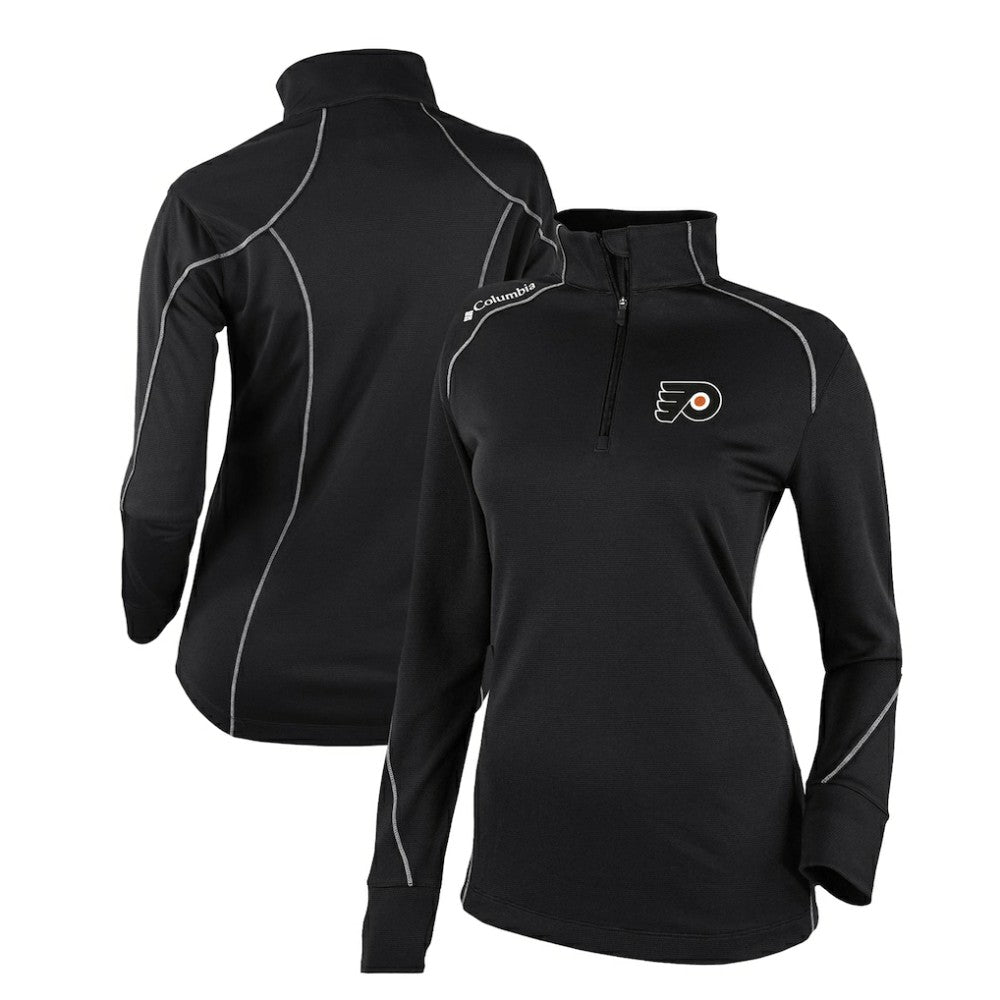 Philadelphia Flyers Columbia Women's Omni-Wick Shotgun 2.0 Quarter-Zip Pullover Top - Black | NHL Clearance