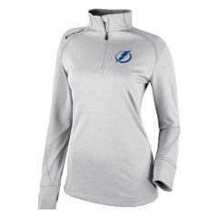 Tampa Bay Lightning Columbia Women's Omni-Wick Shotgun 2.0 Quarter-Zip Pullover Top - White | NHL discount