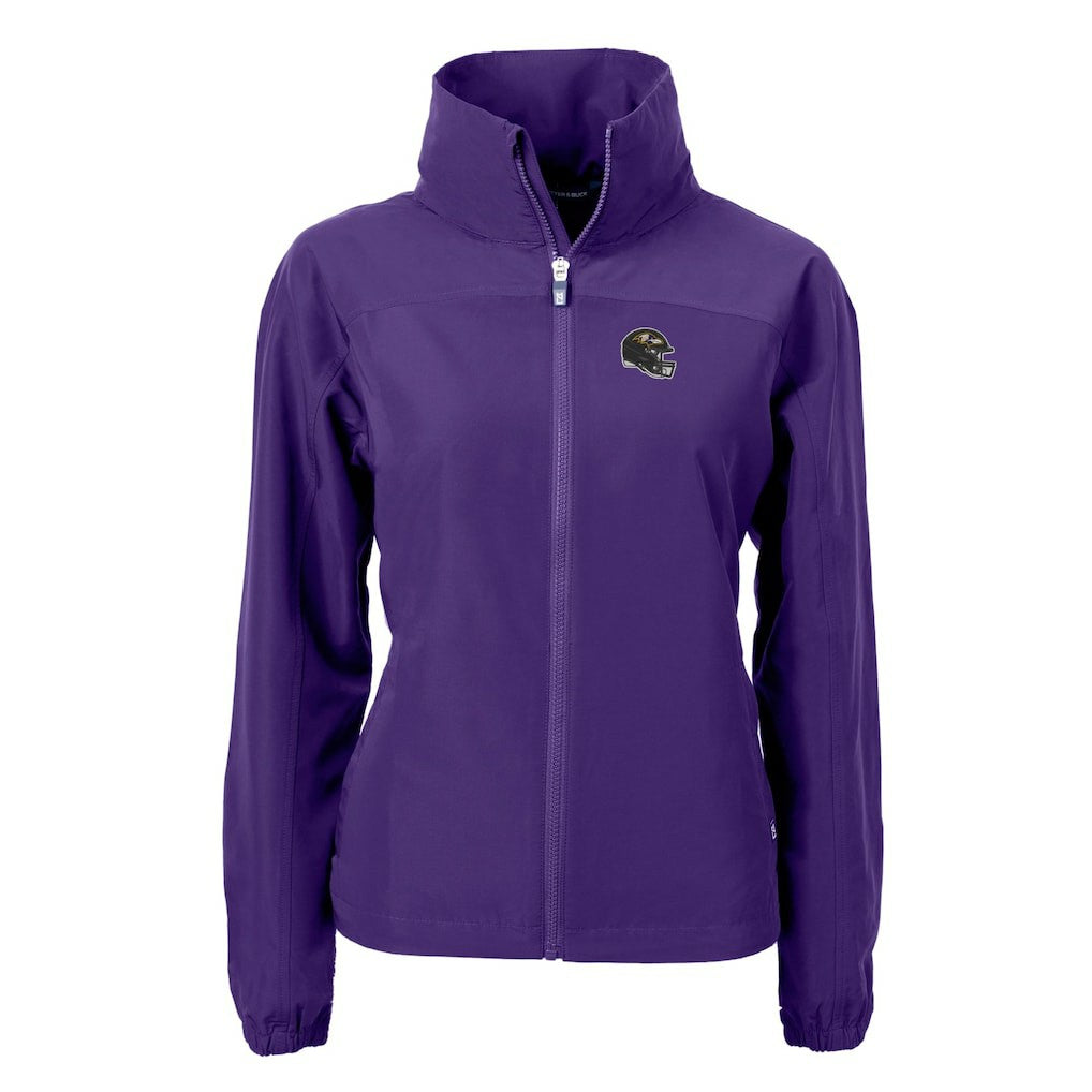 Baltimore Ravens Cutter & Buck Women's Charter Eco Recycled Full-Zip Jacket - Purple - NFL