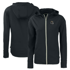 Baltimore Ravens Cutter & Buck Women's Helmet Daybreak Eco Recycled Full-Zip Hoodie - Black - NFL