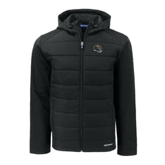 Baltimore Ravens Cutter & Buck Helmet Evoke Hybrid Eco Softshell Recycled Full-Zip Hoodie Jacket - Black - NFL
