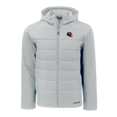 Washington Commanders Cutter & Buck Helmet Evoke Hybrid Eco Softshell Recycled Full-Zip Hoodie Jacket - Gray - NFL