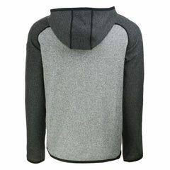 Green Bay Packers Cutter & Buck Helmet Mainsail Sweater-Knit Full-Zip Hoodie - Heather Gray/Heather Charcoal - NFL