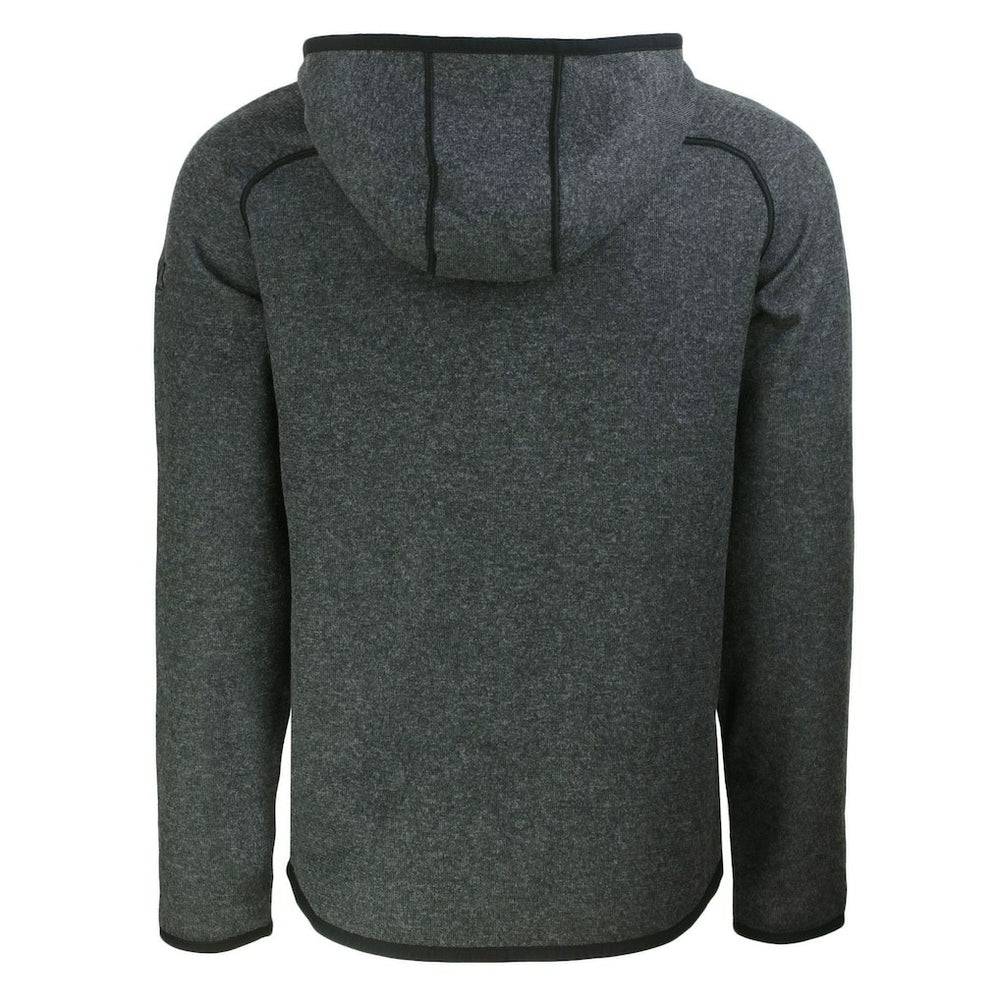 Indianapolis Colts Cutter & Buck Helmet Mainsail Sweater-Knit Full-Zip Hoodie - Heather Charcoal - NFL