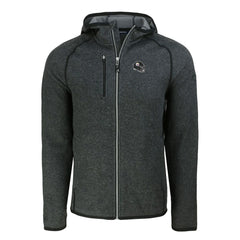 Pittsburgh Steelers Cutter & Buck Helmet Mainsail Sweater-Knit Full-Zip Hoodie - Heather Charcoal - NFL