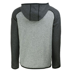 Pittsburgh Steelers Cutter & Buck Helmet Mainsail Sweater-Knit Full-Zip Hoodie - Heather Gray/Heather Charcoal - NFL