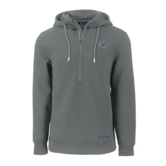 Detroit Lions Cutter & Buck Helmet Roam Eco Half-Zip Recycled Pullover Hoodie - Gray - NFL