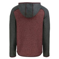 Washington Commanders Cutter & Buck Helmet Mainsail Sweater-Knit Full-Zip Hoodie - Burgundy/Heather Charcoal - NFL