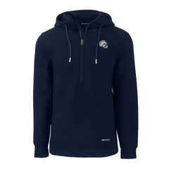 Los Angeles Chargers Cutter & Buck Helmet Roam Eco Half-Zip Recycled Pullover Hoodie - Navy - NFL