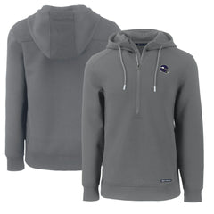 Minnesota Vikings Cutter & Buck Helmet Roam Eco Half-Zip Recycled Pullover Hoodie - Gray - NFL