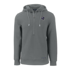 Minnesota Vikings Cutter & Buck Helmet Roam Eco Half-Zip Recycled Pullover Hoodie - Gray - NFL