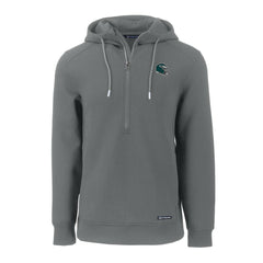 Philadelphia Eagles Cutter & Buck Helmet Roam Eco Half-Zip Recycled Pullover Hoodie - Gray - NFL