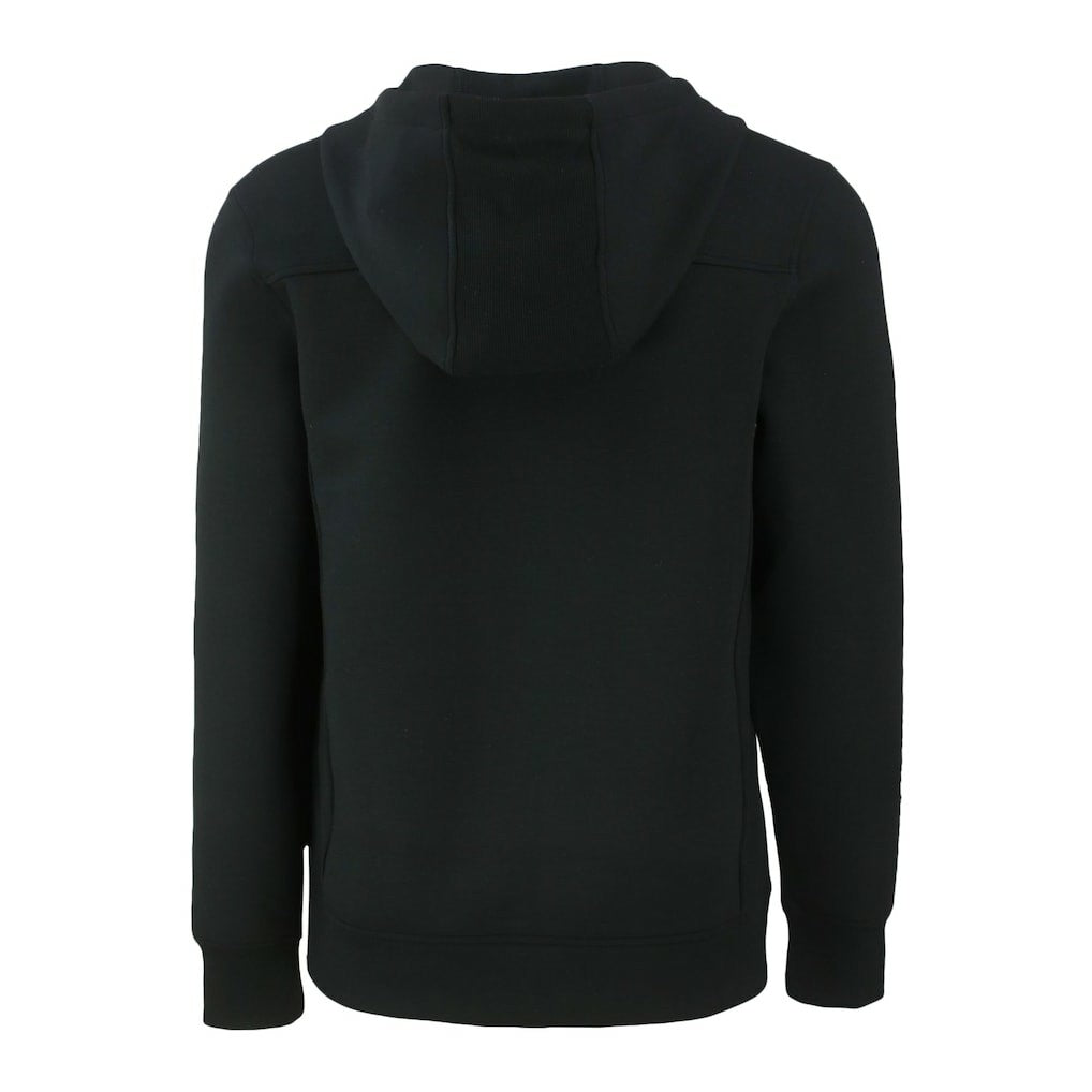 Pittsburgh Steelers Cutter & Buck Helmet Roam Eco Half-Zip Recycled Pullover Hoodie - Black - NFL