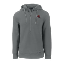 Washington Commanders Cutter & Buck Helmet Roam Eco Half-Zip Recycled Pullover Hoodie - Gray - NFL