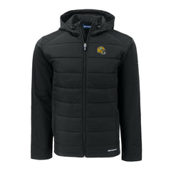 Green Bay Packers Cutter & Buck Helmet Big & Tall Evoke Hybrid Eco Softshell Recycled Full-Zip Jacket - Black - NFL