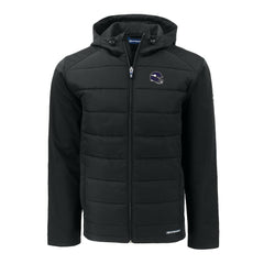 Minnesota Vikings Cutter & Buck Helmet Big & Tall Evoke Hybrid Eco Softshell Recycled Full-Zip Jacket - Black - NFL