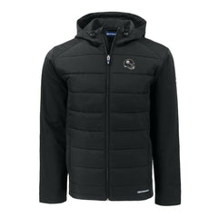 Pittsburgh Steelers Cutter & Buck Helmet Big & Tall Evoke Hybrid Eco Softshell Recycled Full-Zip Jacket - Black - NFL