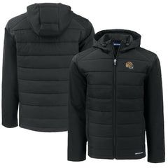 San Francisco 49ers Cutter & Buck Helmet Big & Tall Evoke Hybrid Eco Softshell Recycled Full-Zip Jacket - Black - NFL