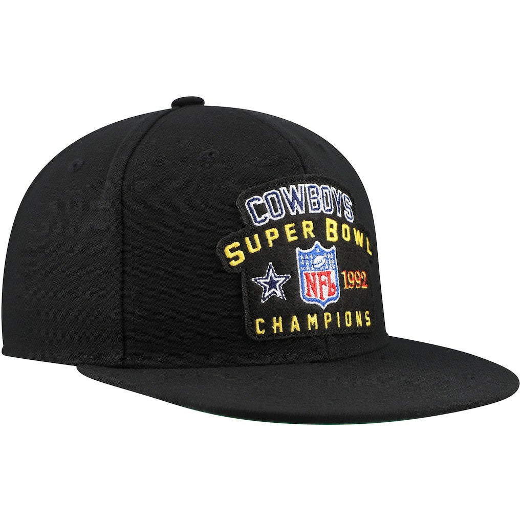 Dallas Cowboys 1992 NFL Super Bowl Champions Snapback Hat - Black - Mitchell & Ness