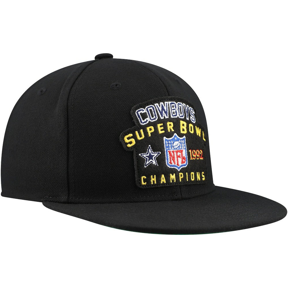 Dallas Cowboys 1992 NFL Super Bowl Champions Snapback Hat - Black - Mitchell & Ness