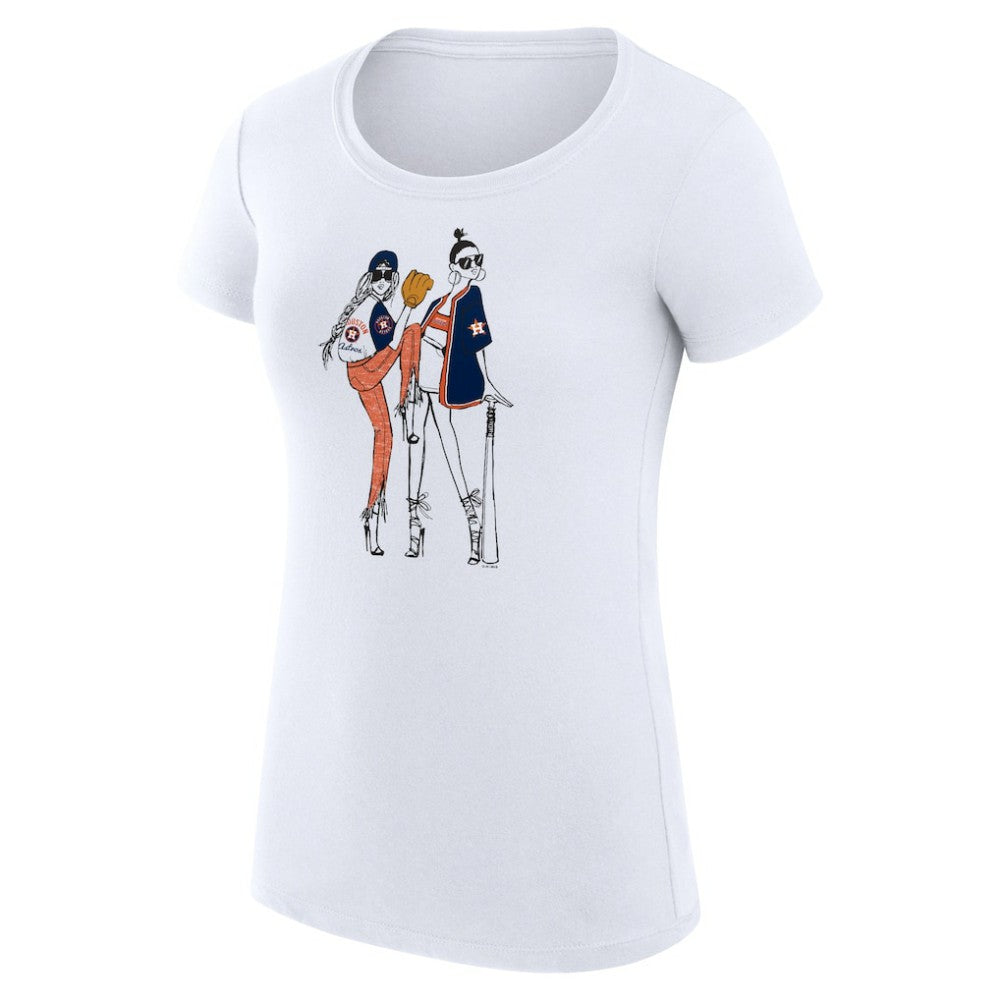 Houston Astros G-III 4Her by Carl Banks Women's Super-Slim Fit Lightweight Baseball Girls T-Shirt for sale