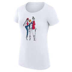 Los Angeles Angels G-III 4Her by Carl Banks Women's Super-Slim Fit Lightweight Baseball Girls T-Shirt Outlet