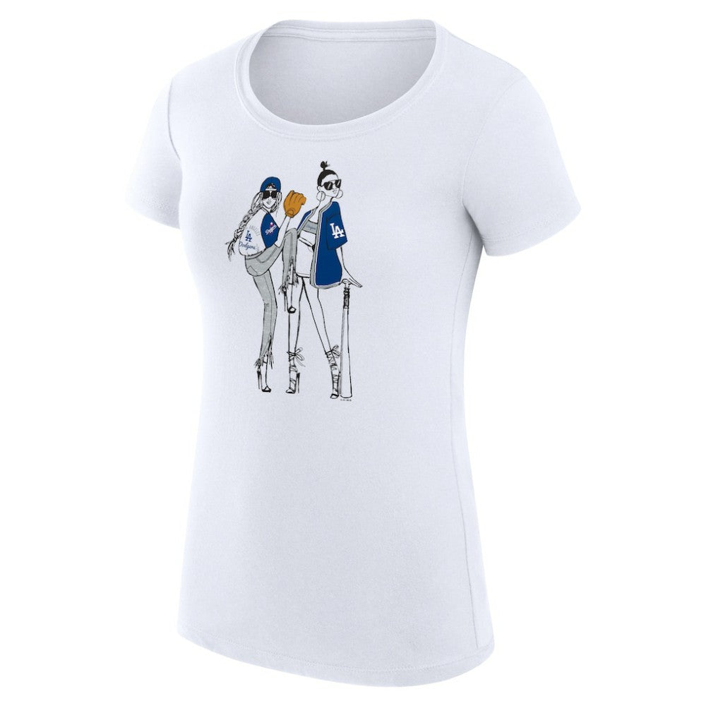 Los Angeles Dodgers G-III 4Her by Carl Banks Women's Super-Slim Fit Lightweight Baseball Girls T-Shirt Online