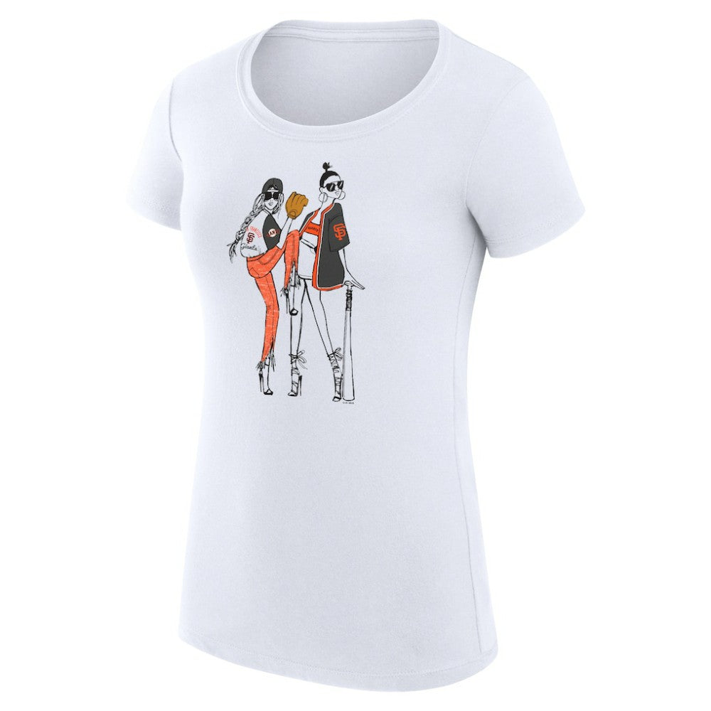 San Francisco Giants G-III 4Her by Carl Banks Women's Super-Slim Fit Lightweight Baseball Girls T-Shirt Near Me