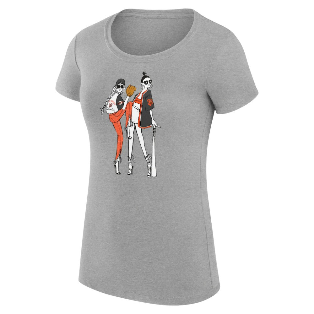 San Francisco Giants G-III 4Her by Carl Banks Women's Super-Slim Fit Lightweight Baseball Girls T-Shirt for sale