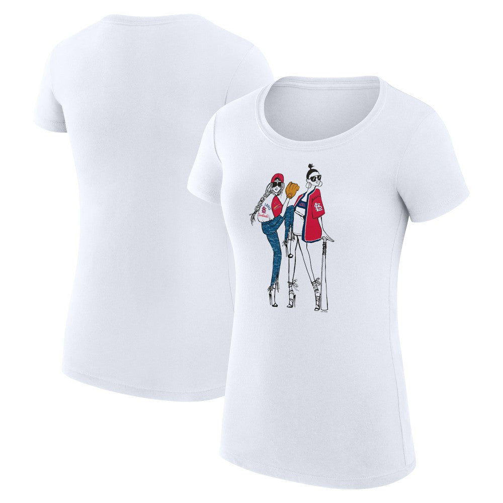 St. Louis Cardinals G-III 4Her by Carl Banks Women's Super-Slim Fit Lightweight Baseball Girls T-Shirt for sale