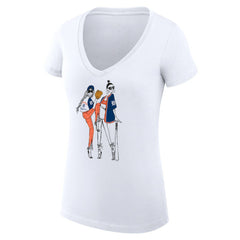 Detroit Tigers G-III 4Her by Carl Banks Women's Super-Slim Fit Lightweight Baseball V-Neck T-Shirt Discount