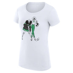 Dallas Stars G-III 4Her by Carl Banks Women's Super-Slim Fit Lightweight Hockey Girls T-Shirt - White | NHL online