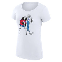 New York Rangers G-III 4Her by Carl Banks Women's Super-Slim Fit Lightweight Hockey Girls T-Shirt - White | NHL sale