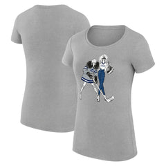 Tampa Bay Lightning G-III 4Her by Carl Banks Women's Super-Slim Fit Lightweight Hockey Girls T-Shirt - Heather Gray | NHL on sale