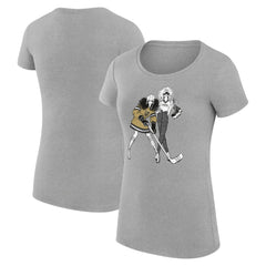 Vegas Golden Knights G-III 4Her by Carl Banks Women's Super-Slim Fit Lightweight Hockey Girls T-Shirt - Heather Gray | NHL near me