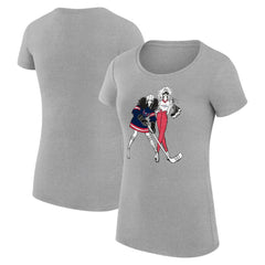 Washington Capitals G-III 4Her by Carl Banks Women's Super-Slim Fit Lightweight Hockey Girls T-Shirt - Heather Gray | NHL online