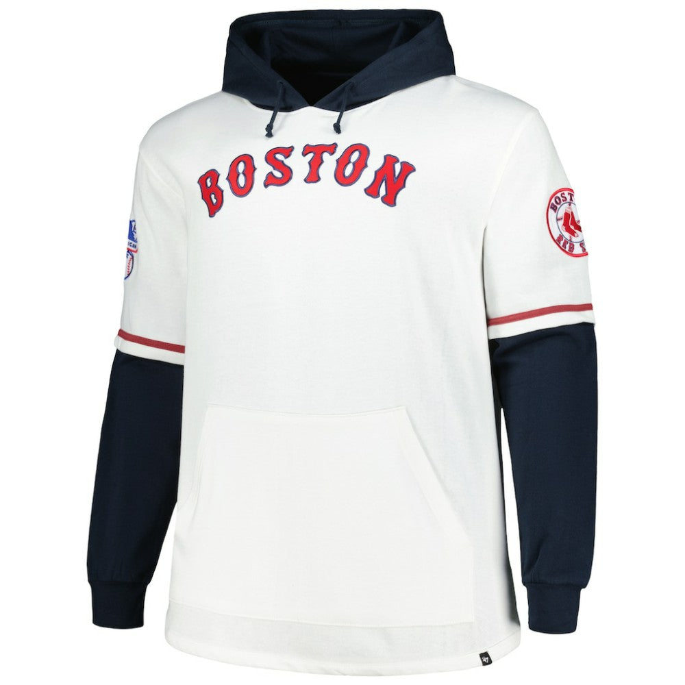 Boston Red Sox '47 Big & Tall Trifecta Shortstop Pullover Hoodie Outlet