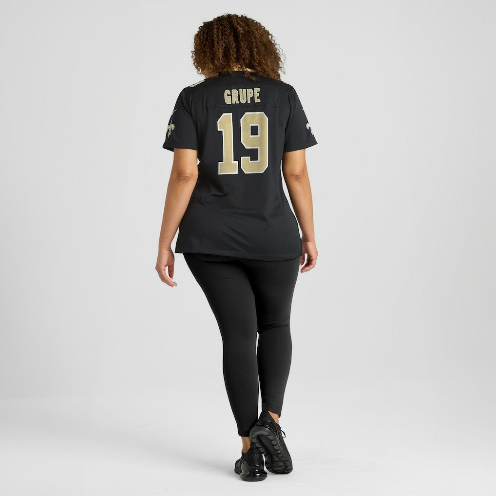 Blake Grupe New Orleans Saints Women's Team Game Jersey - Black - Nike