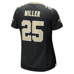 Kendre Miller New Orleans Saints Women's Team Game Jersey - Black - Nike