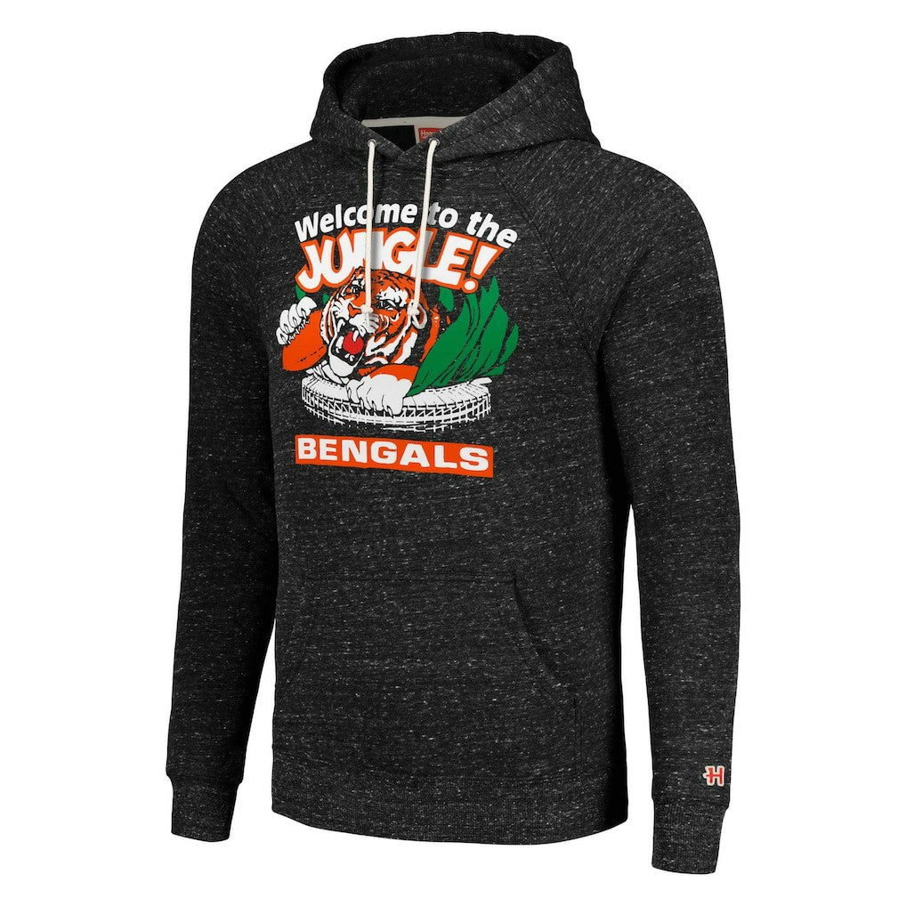Cincinnati Bengals Homage Unisex Hyperlocal Raglan Pullover Hoodie - Charcoal - NFL