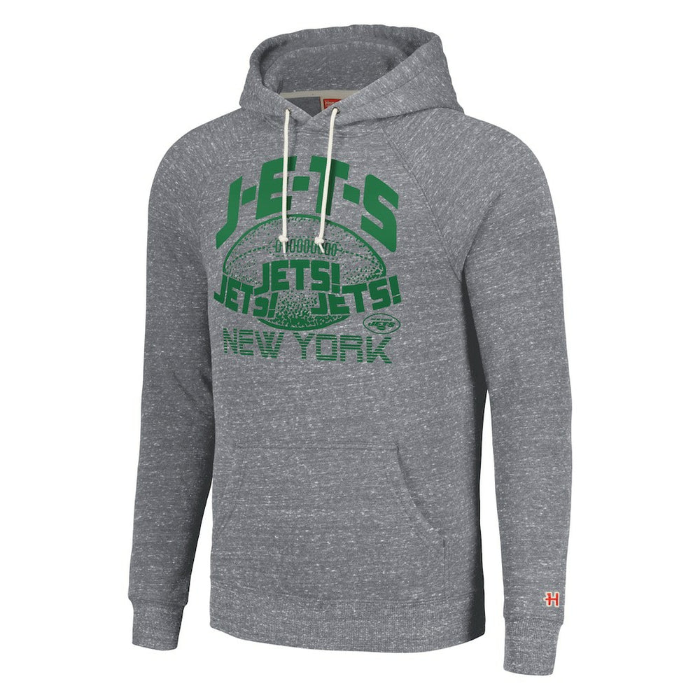 New York Jets Homage Unisex Hyperlocal Raglan Pullover Hoodie - Gray - NFL
