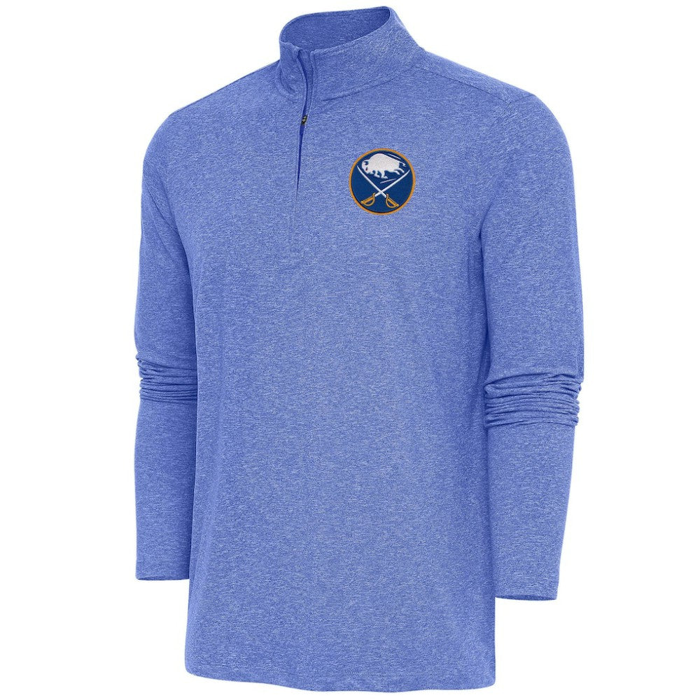 Buffalo Sabres Antigua Hunk Quarter-Zip Pullover Top - Heather Royal | NHL on sale