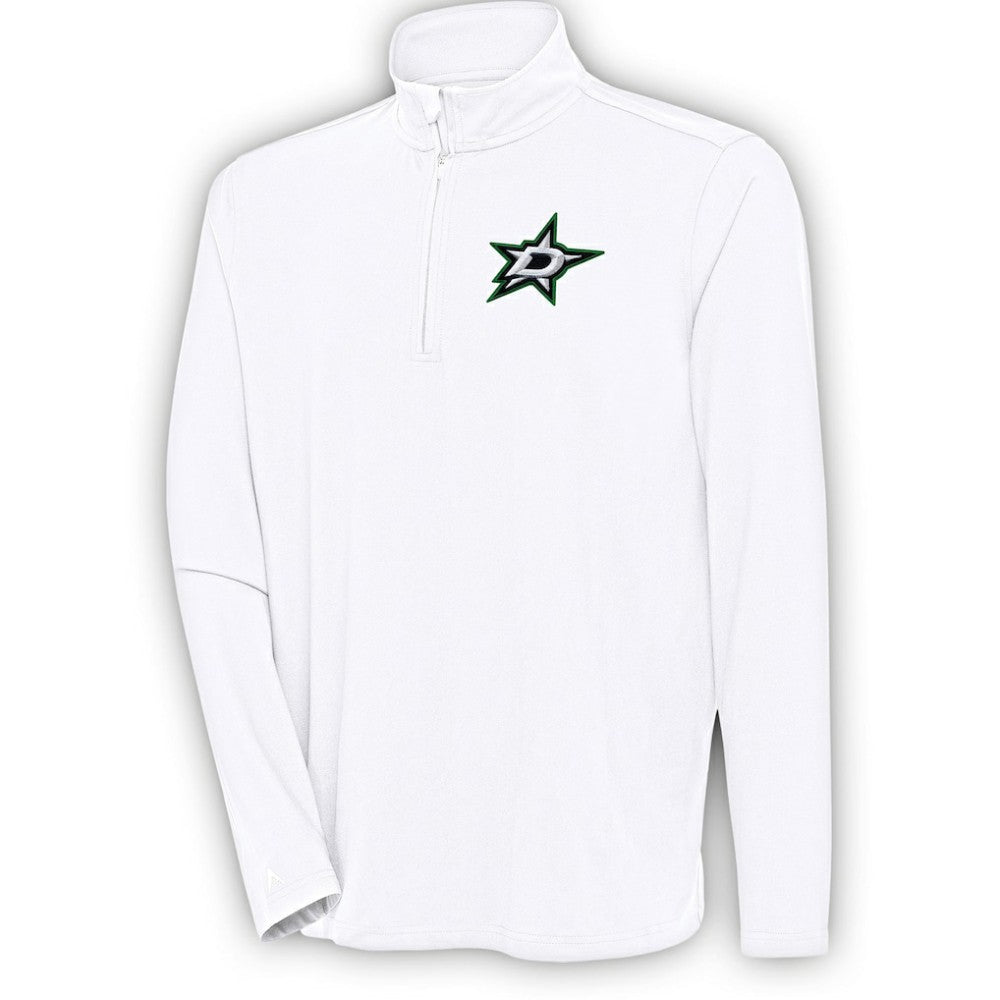 Dallas Stars Antigua Hunk Quarter-Zip Pullover Top - White | NHL sale