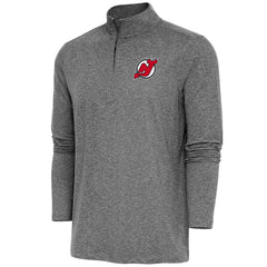 New Jersey Devils Antigua Hunk Quarter-Zip Pullover Top - Heather Black | NHL sale